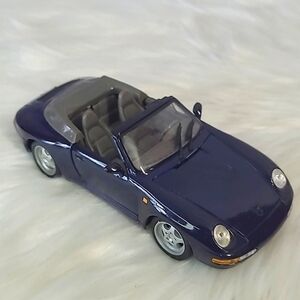 Welly Porsche 911 Carrera Cabriolet Deep Purple Die Cast Metal Car Scale 1/24